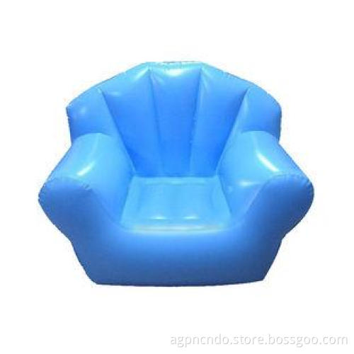 Comfortable Light Blue Pvc Tarpaulin Inflatable Chair Sofa